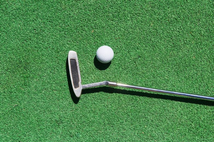 mini-golf-ball-artificial-grass-summer-season-game_146671-18800